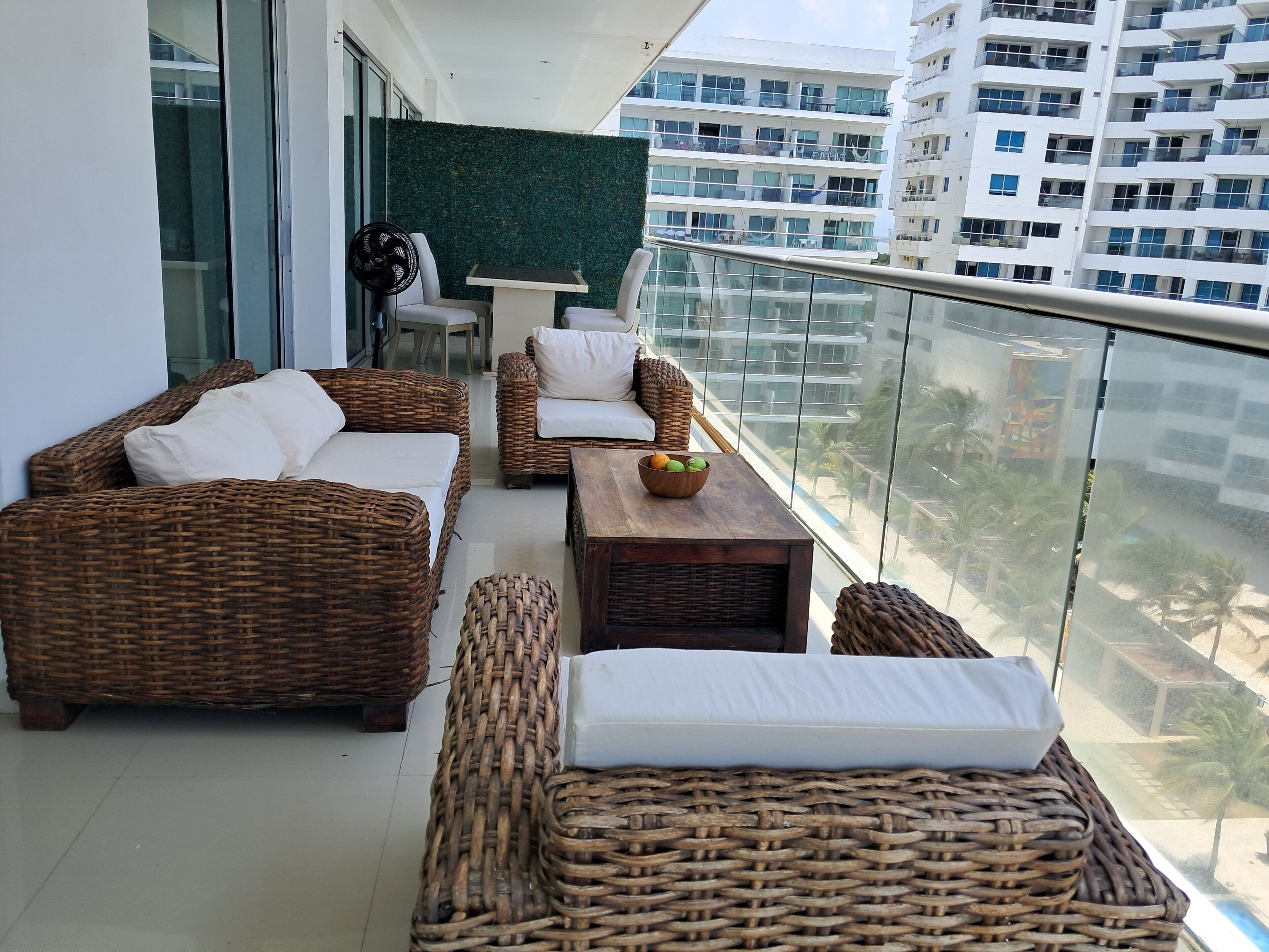 Deluxe Apartment, Balcony, Beach View | Property grounds