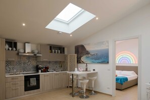 Private kitchen - Paccamora Loft: A charming attic on Via Maqueda. (Palermo)