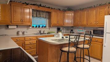 Microwave, oven, stovetop, dishwasher