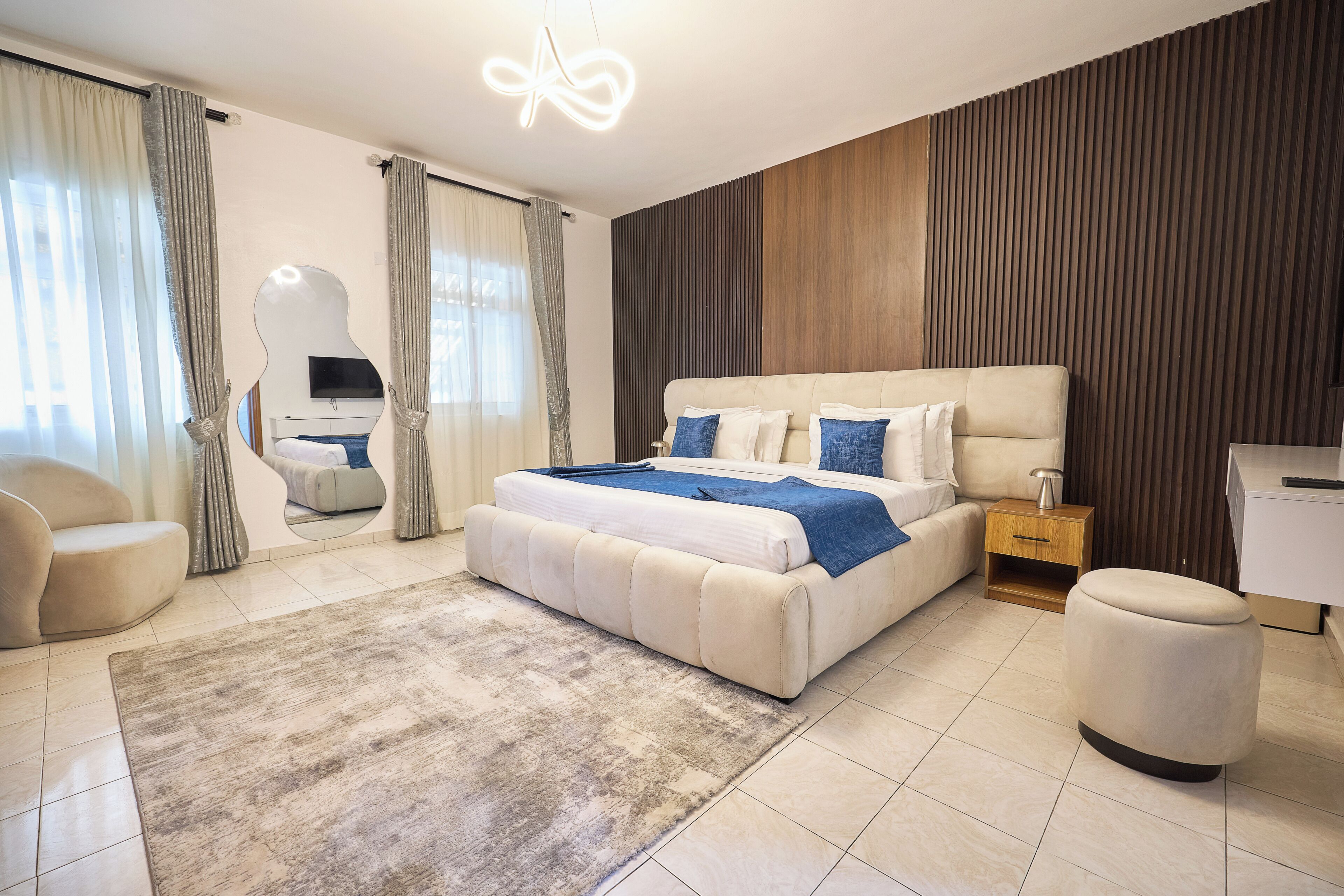 Appartement Premium, 3 chambres, balcon, vue lagon