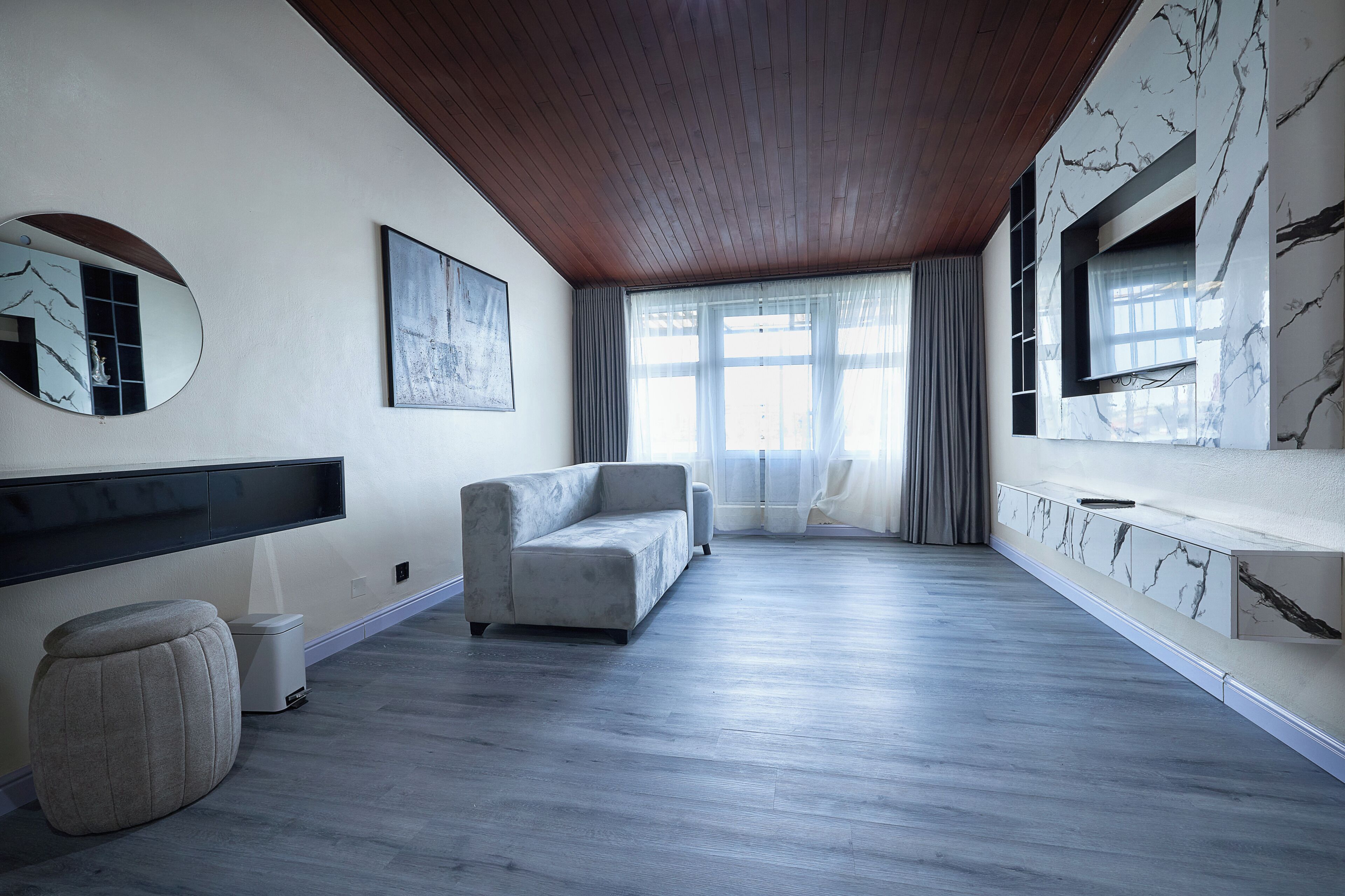 Premium Penthouse, 1 Bedroom, Lagoon View | Living area