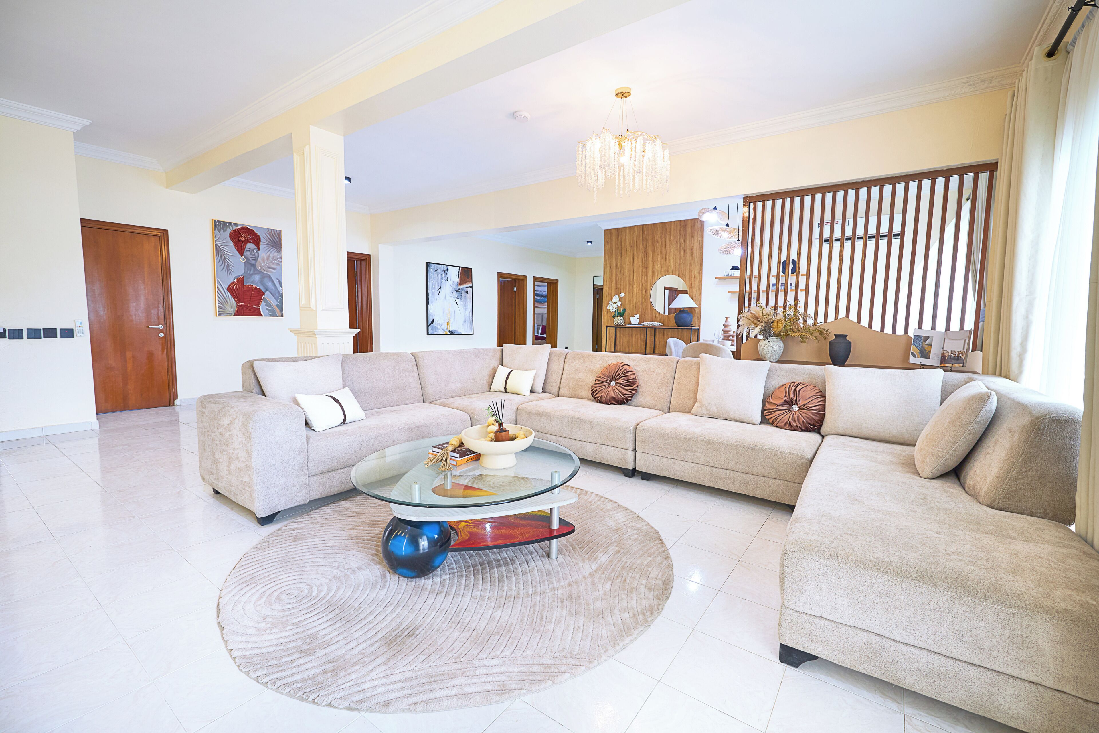 Apartemen Premium, 3 kamar tidur, balkon, pemandangan laguna | Area keluarga