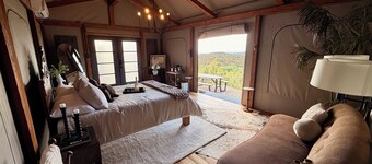 Quiet Luxury for 2, Safari Tent Getaway- Lunaria at El Campo Glamping