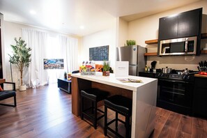 Private kitchen - Brayden Tower Suite #10 with Balcony (Lawton)