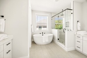 Hair dryer, towels