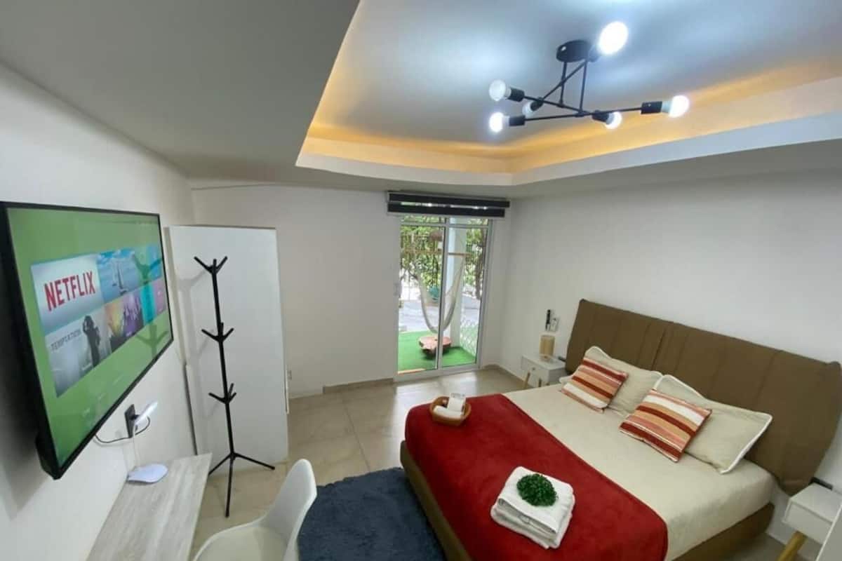 行政套房, 阳台, 花园景观