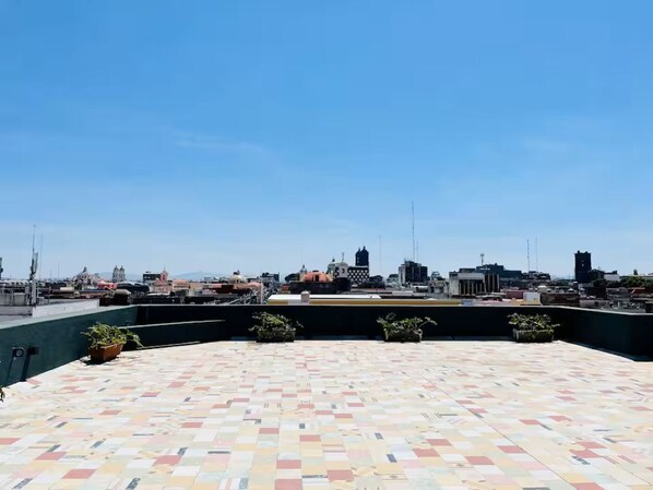 Property grounds - Loft histórico con balcones y terraza común #112 (Heroica Puebla de Zaragoza)