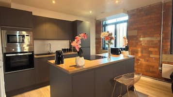 Apartemen, 2 kamar tidur, pemandangan kota | Interior