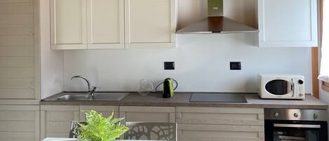 Microwave, oven, stovetop, dishwasher