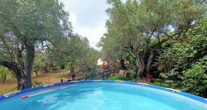 Two Boho Bell Tents for Groups | 6 Guests + Extra Beds | Olive Grove, Calabria