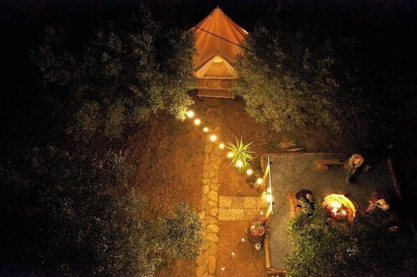 Overnatningsstedets område