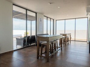 Dining - Marina Cerritos Loft with Pool and Balcony (Mazatlan)