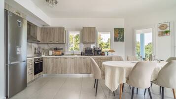 Fridge, oven, stovetop, dishwasher
