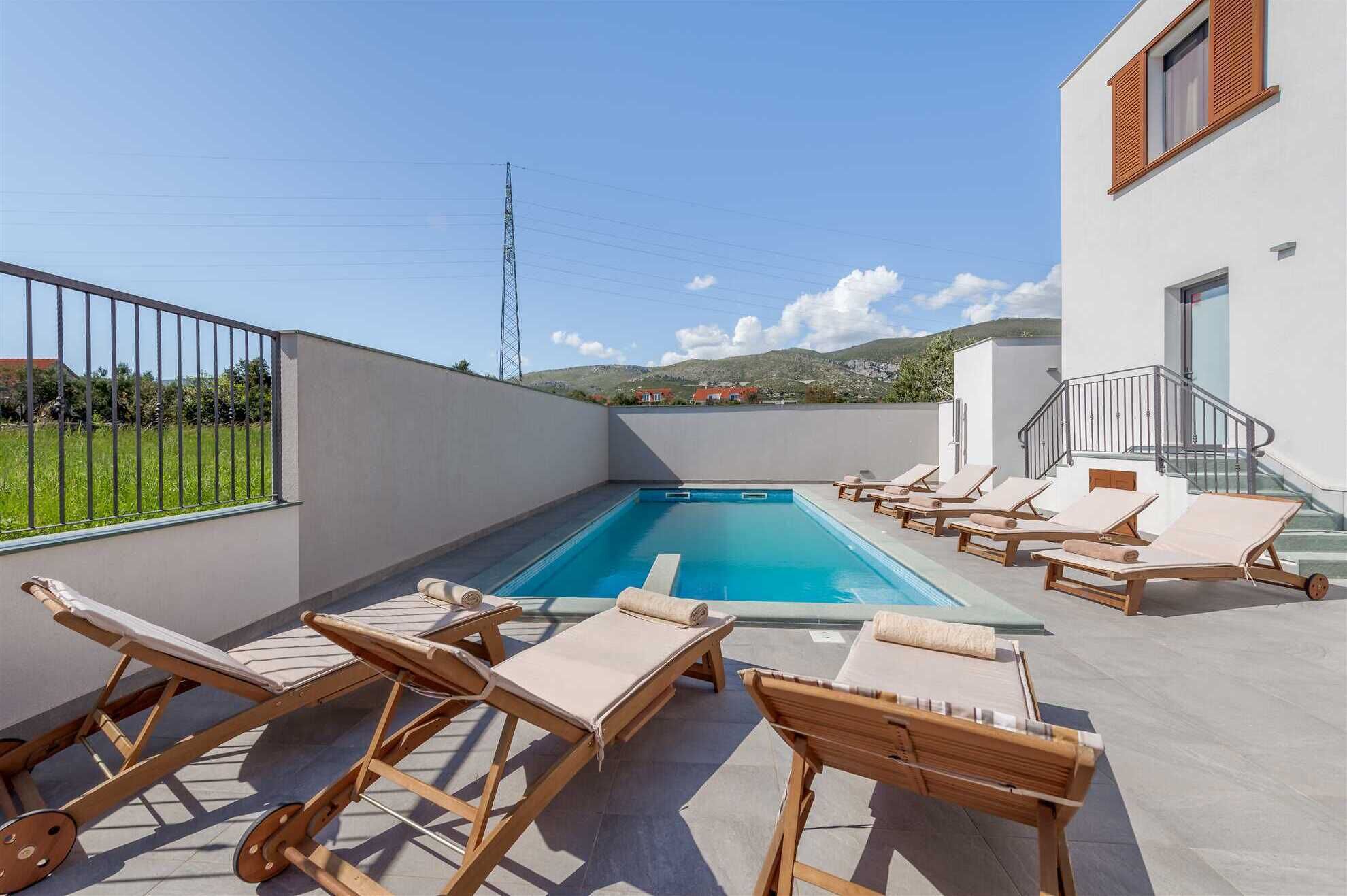 A heated pool