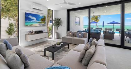 New BEACHFRONT Aqua Blu Villa-4 King Bdrm/6 Bath-Oceanfront bliss-up to 8 guests