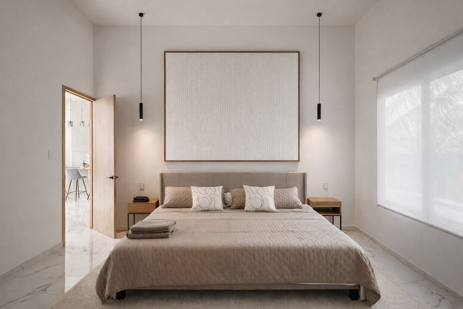 Luksushuoneisto, parveke, näköala puutarhaan