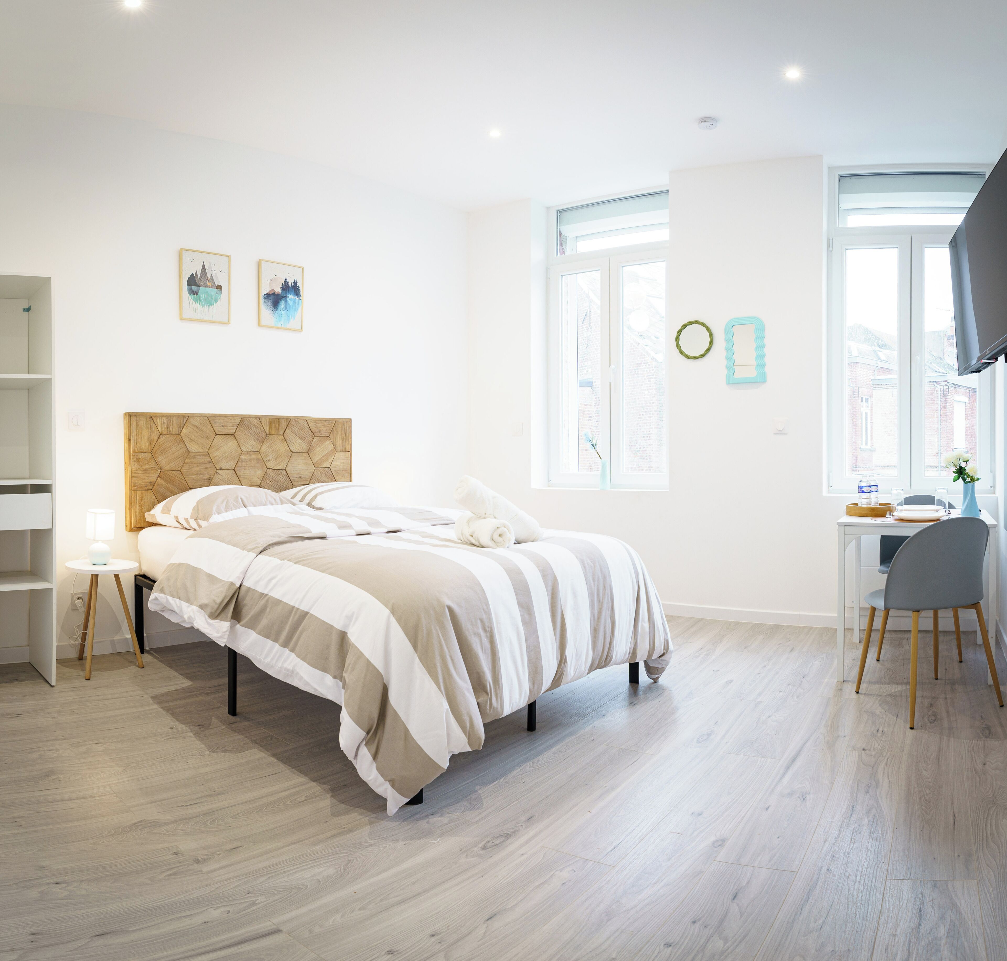 Studio | Literie hypoallergénique, accès au Wi-Fi (inclus)