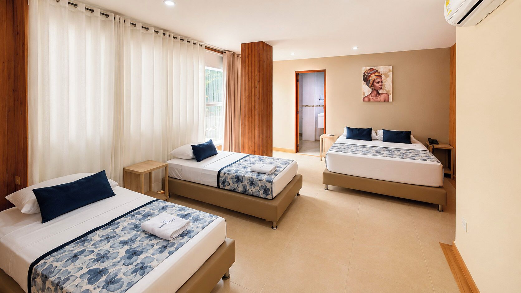 Standard Quadruple Room | Free WiFi, bed sheets