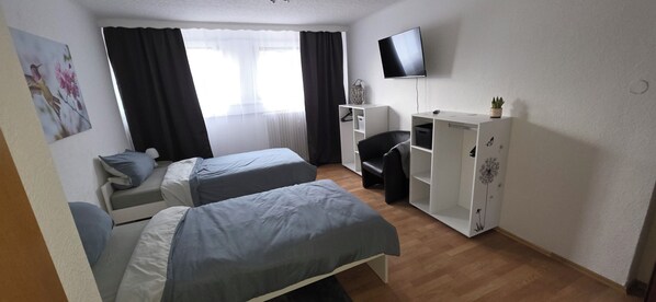 2 dormitorios, cuna de viaje, wifi y ropa de cama
