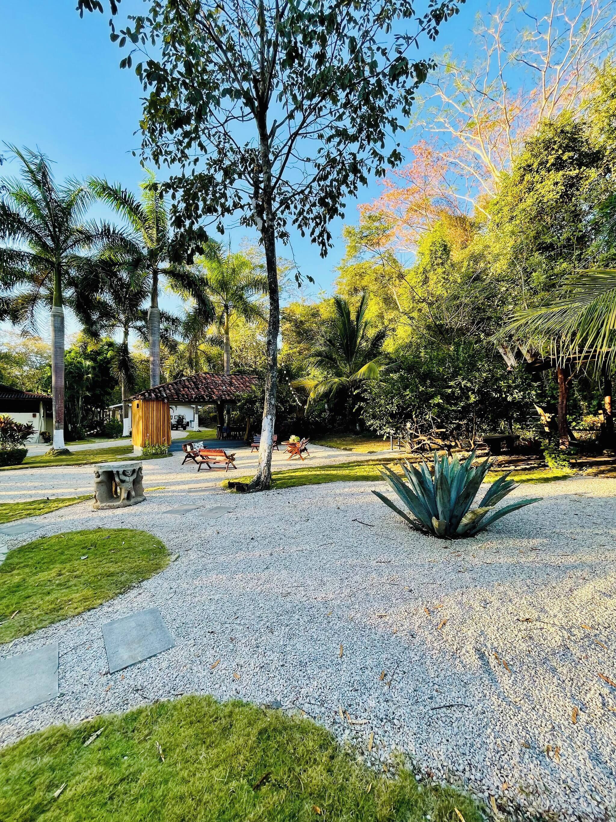 Bungalow, 2 habitaciones, patio, vista al jardín | Áreas de la propiedad