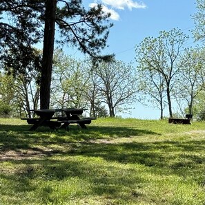 Outdoor dining - Robin’s Roost Cabin @ Current River/Jacks Fork River (Summersville)