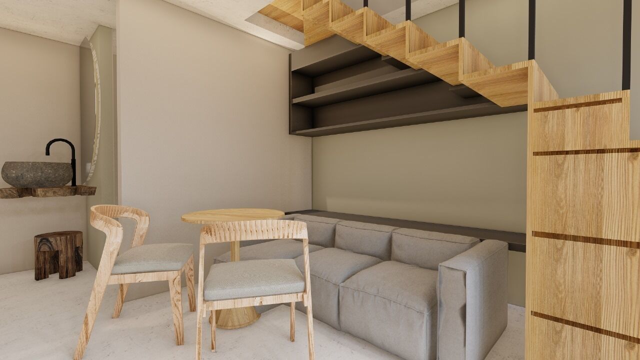 Duplex, Non Smoking | Living area | 43-inch flat-screen TV with digital channels, computer monitors