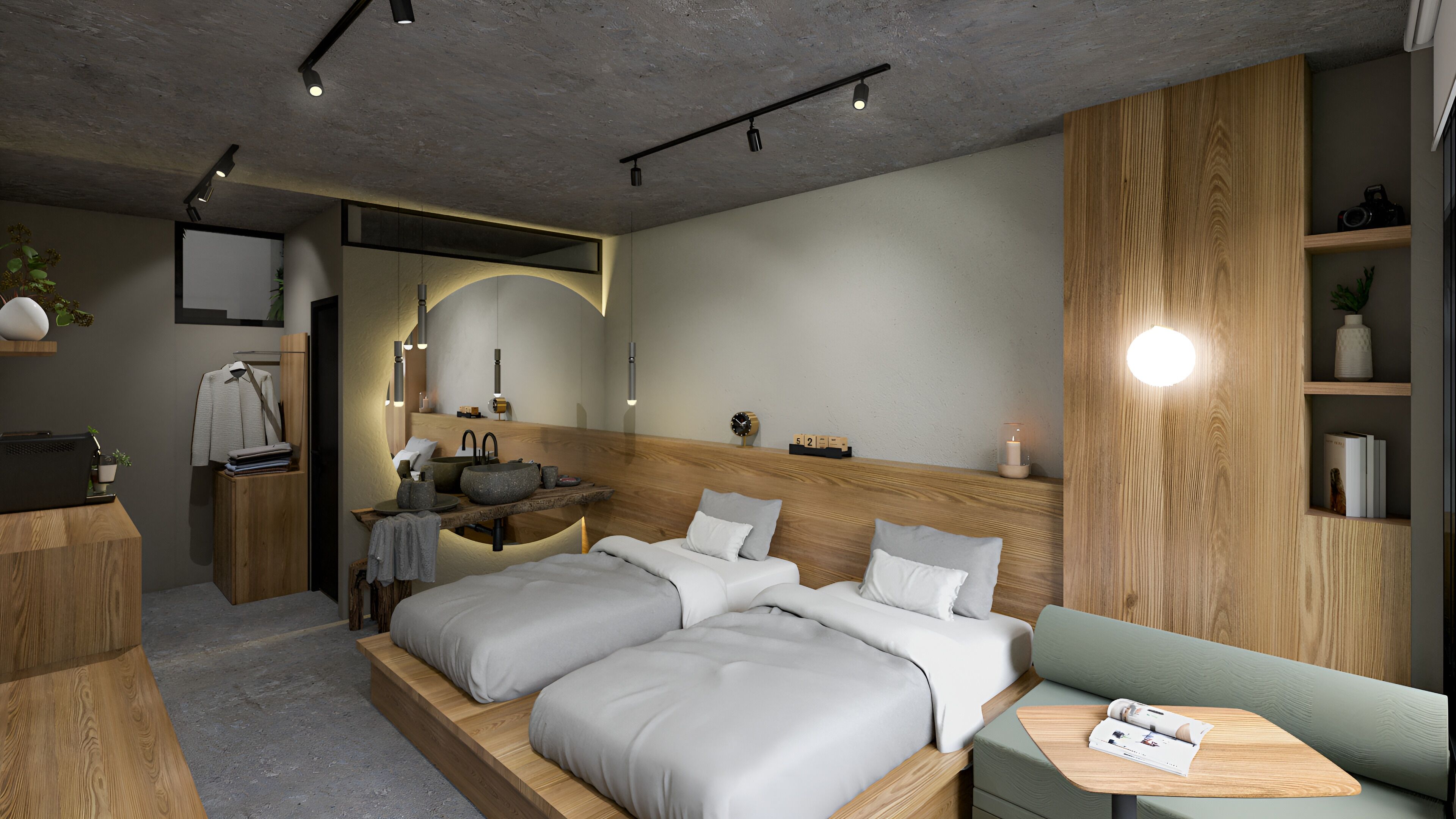 Habitación Confort con 1 cama matrimonial o 2 individuales, para no fumadores