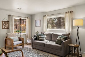 Smart TV, books - Moose and Squirrel Lodge Near Lake Michigan, Fenced Yard, Patio & Fire Pit (Muskegon)