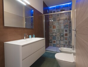 Dutxa, bidet, sabó i paper higiènic 