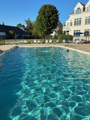 Indoor pool, outdoor pool