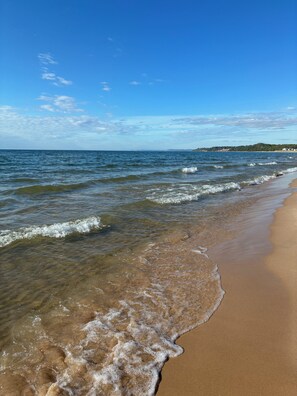 En la playa 