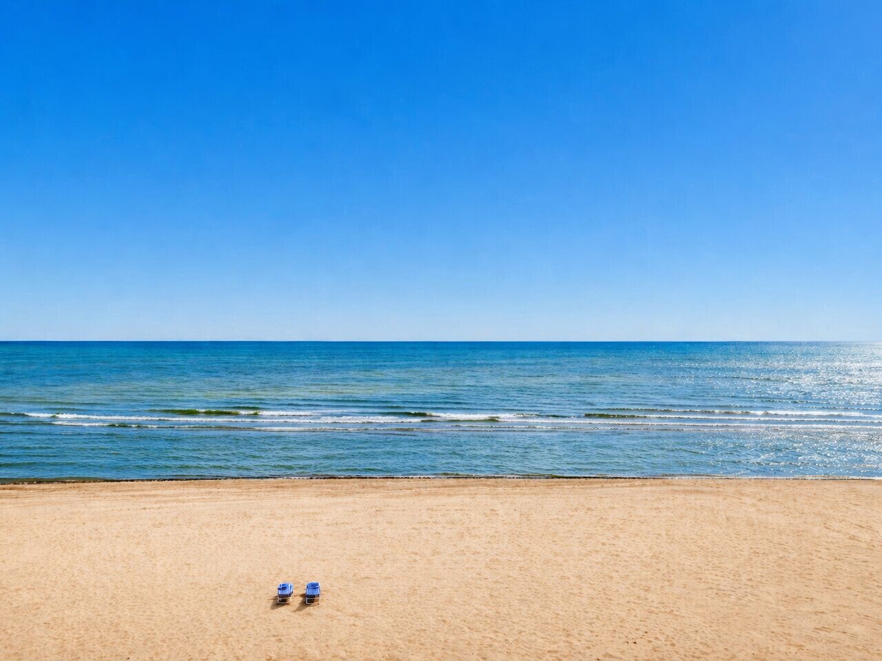 Vlak bij het strand
