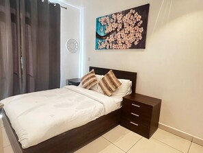 Comfort-Apartment, 2 Schlafzimmer, Gartenblick