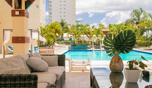 Pool - 2-bedroom condo in lovely Playa Juan Dolio with AC and fitness room (Playa Juan Dolio)