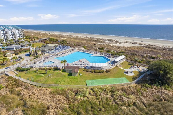 Pool - New Listing - Summer Fire Sale -Beach View Condo (Hilton Head Island)