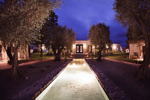 Front of property – evening/night