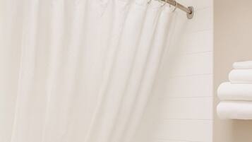 Room, 2 Queen Beds, Accessible, Microwave | Bathroom | Combined shower/tub, free toiletries, hair dryer, towels
