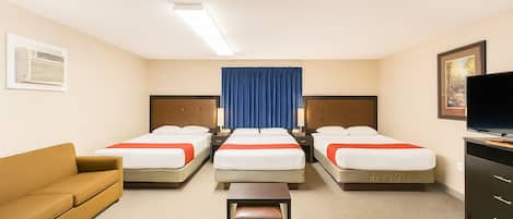 Family Room, Multiple Beds | Living area | Flat-screen TV