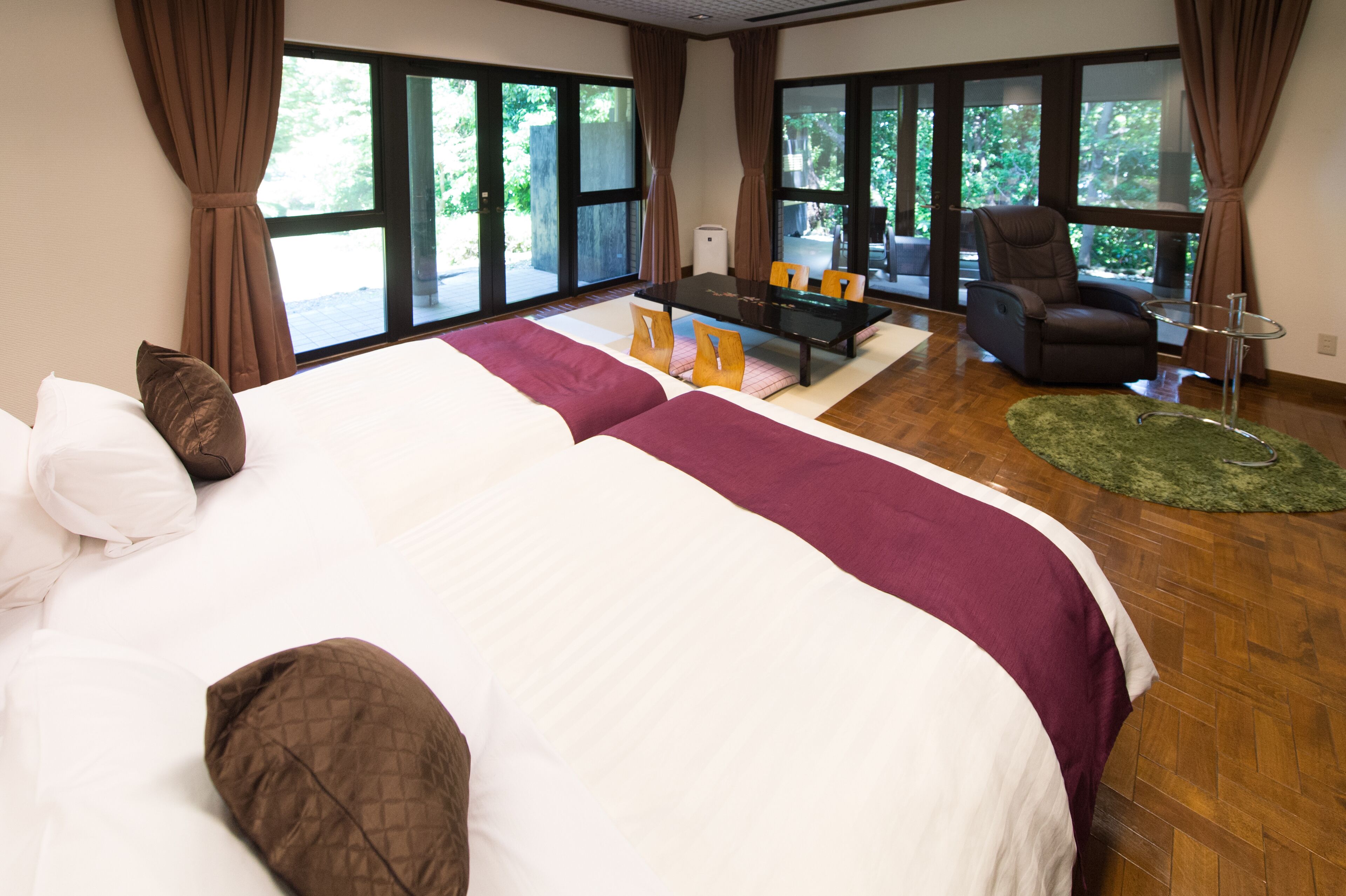 Traditional Jr Suite Western-Room attach private Open-air Bath & private terrace | View from room