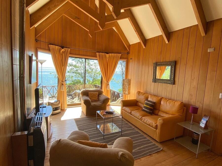 Bungalow, 3 kamar tidur, balkon, pemandangan danau (6 people) | Area keluarga | TV