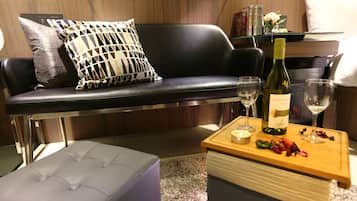 Grand Double Room (Partially No Windows) | Down comforters, free minibar, in-room safe, iron/ironing board