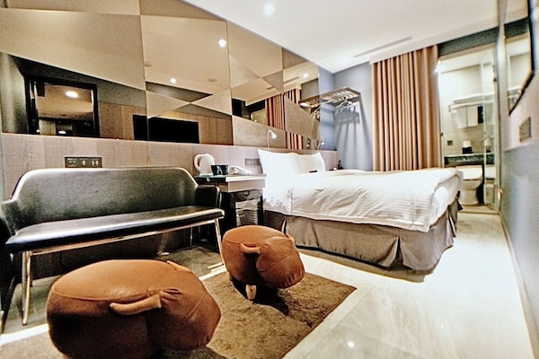 Grand Double Room (Partially No Windows) | Down comforters, free minibar, in-room safe, iron/ironing board
