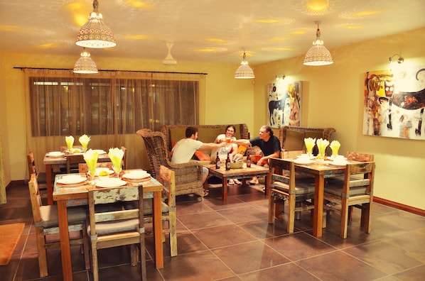 Free daily self-service breakfast