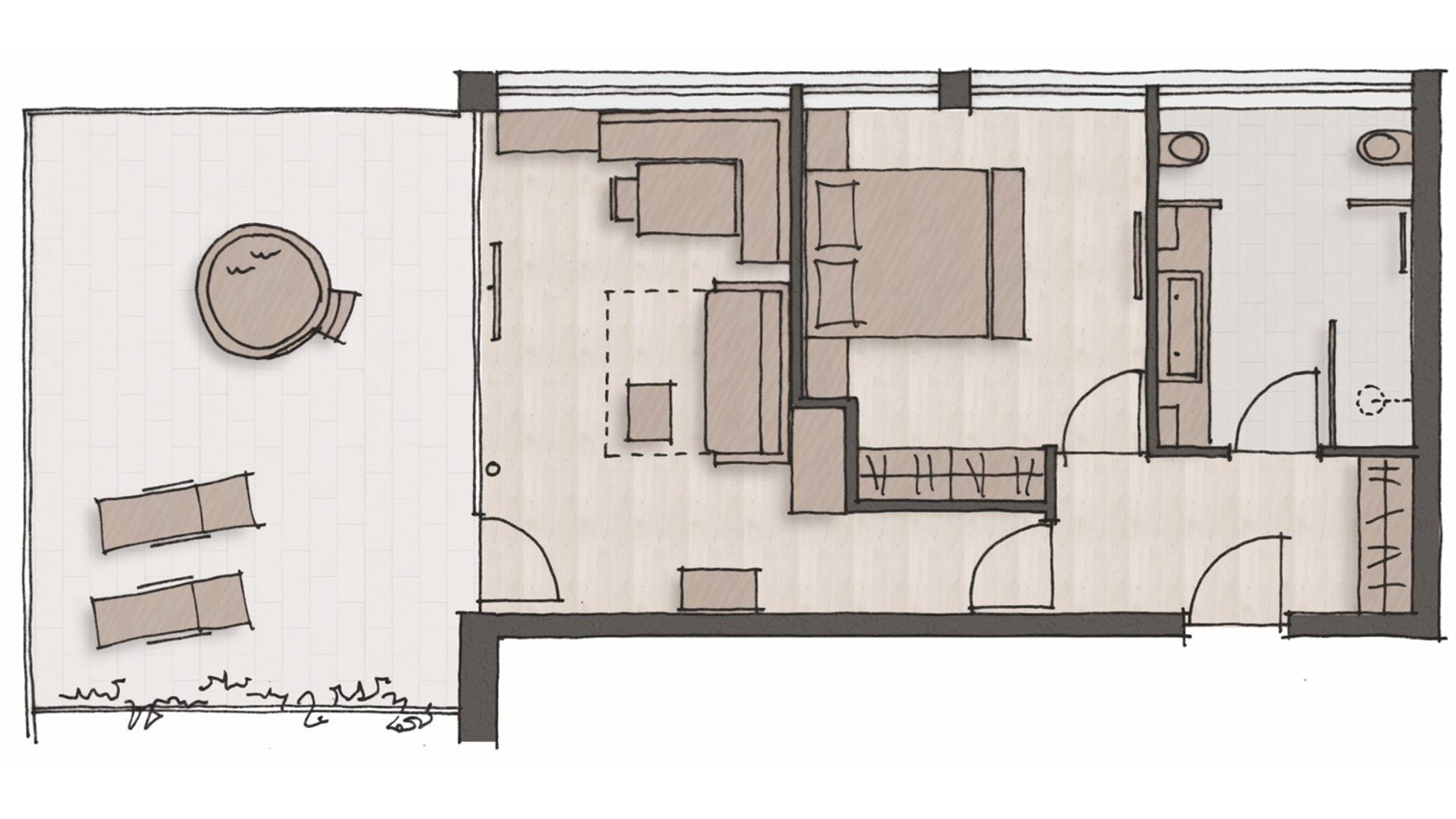 penthouse suite graf | floor plan