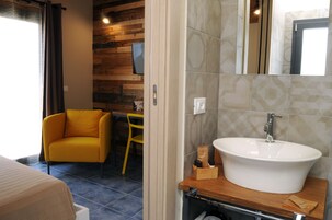 Free toiletries, hair dryer, bidet, towels