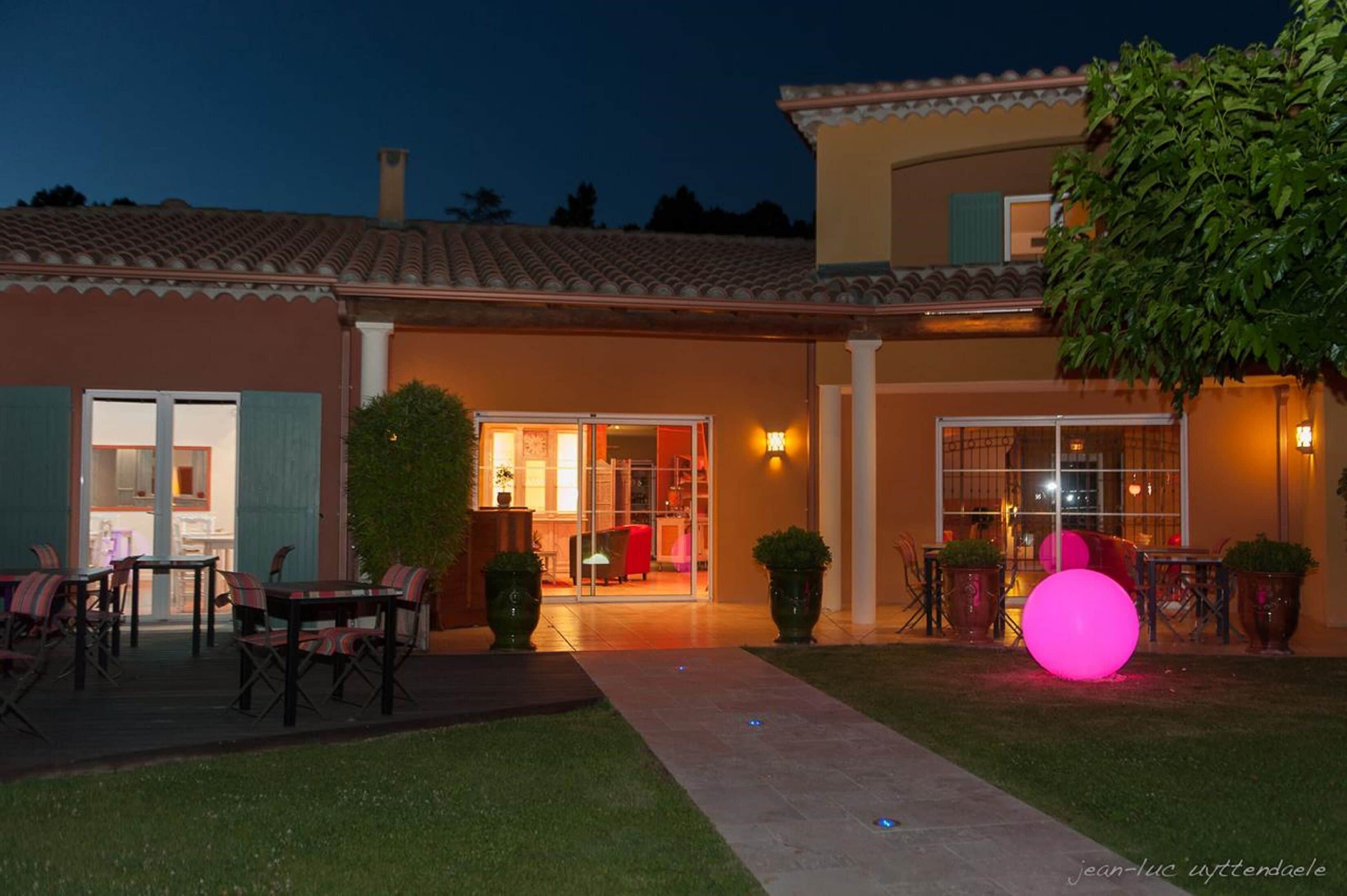 Front of property – evening/night