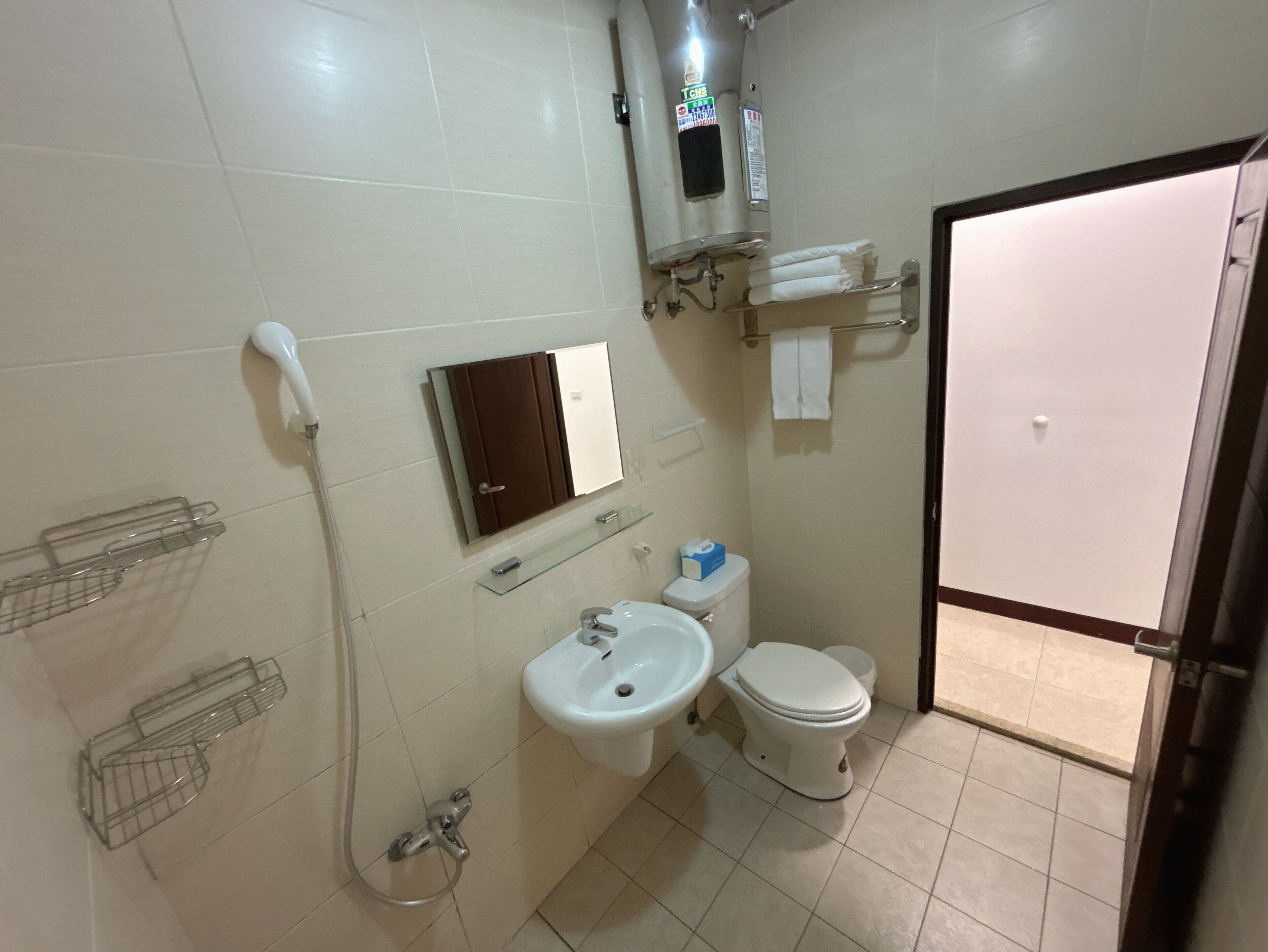 classic triple room | bathroom | shower, rainfall showerhead, free toiletries, hair dryer