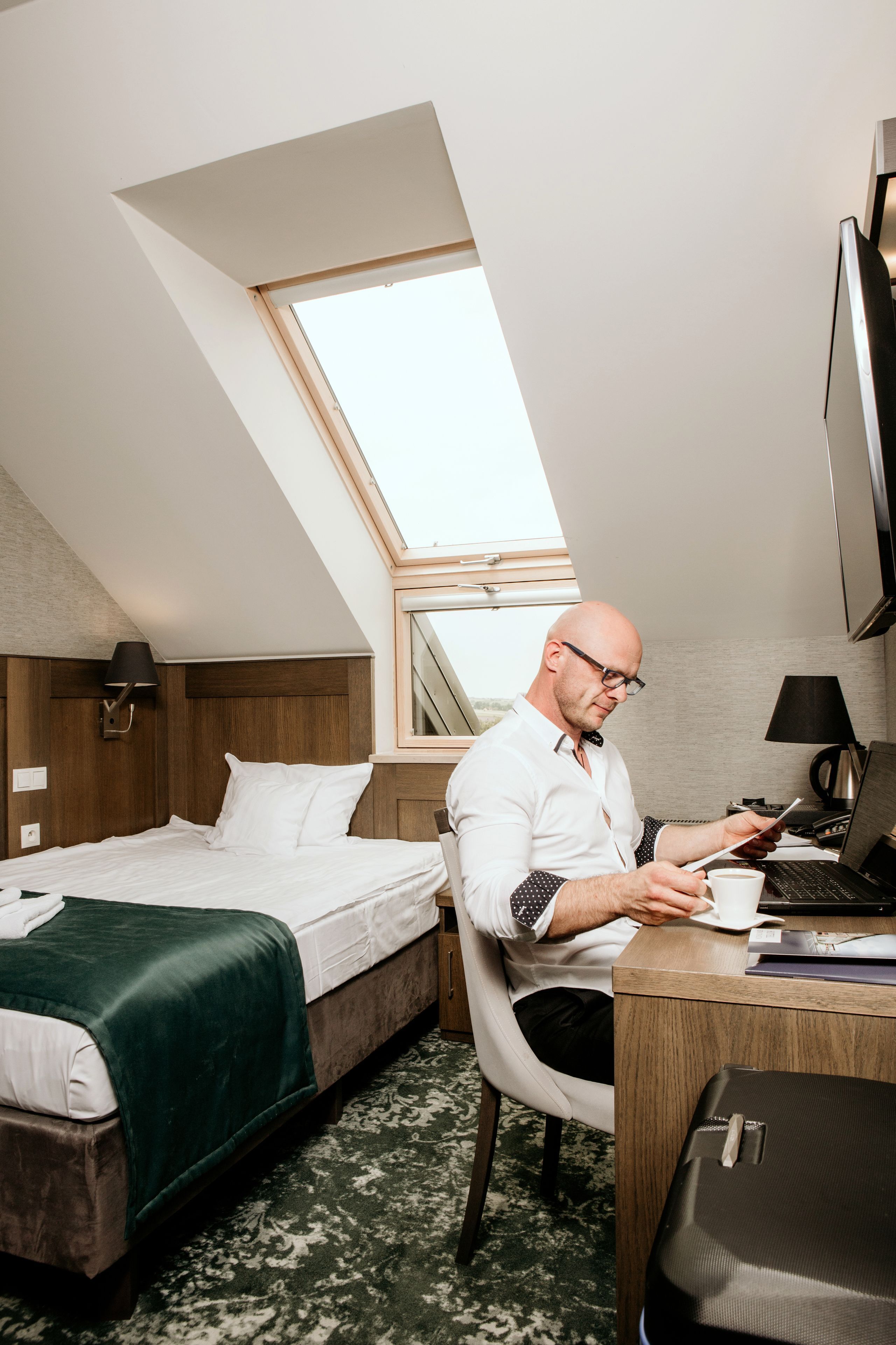 Couette en duvet d'oie, bureau