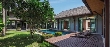 Deluxe-Villa, 3 Schlafzimmer, eigener Pool, Poolblick