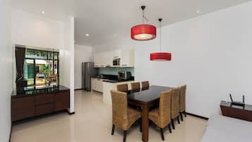 Exclusive Villa, 3 Bedrooms, Private Pool, Pool View | Living area | Plasma TV, DVD player